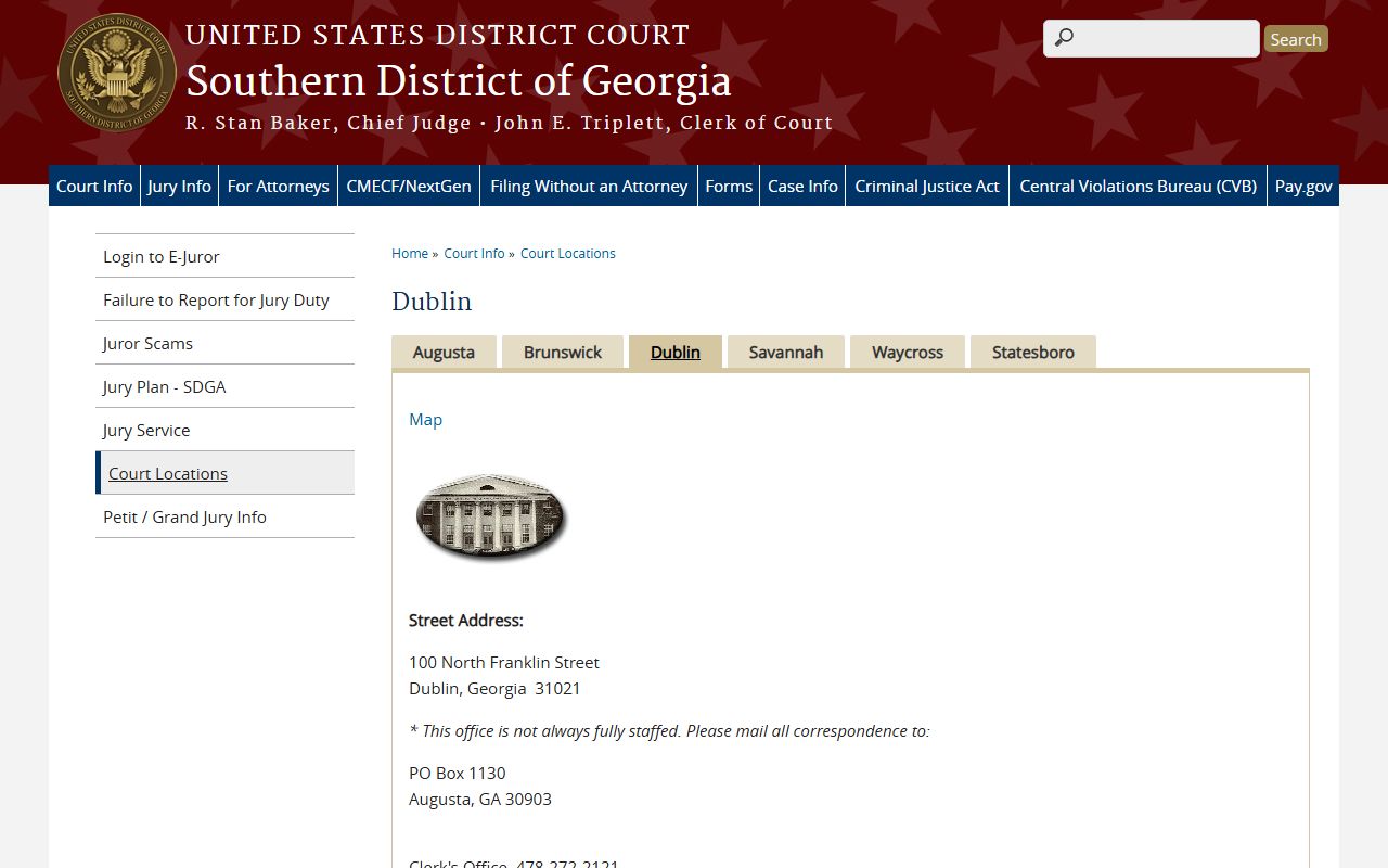 Telfair County inmate search Dublin federal division page