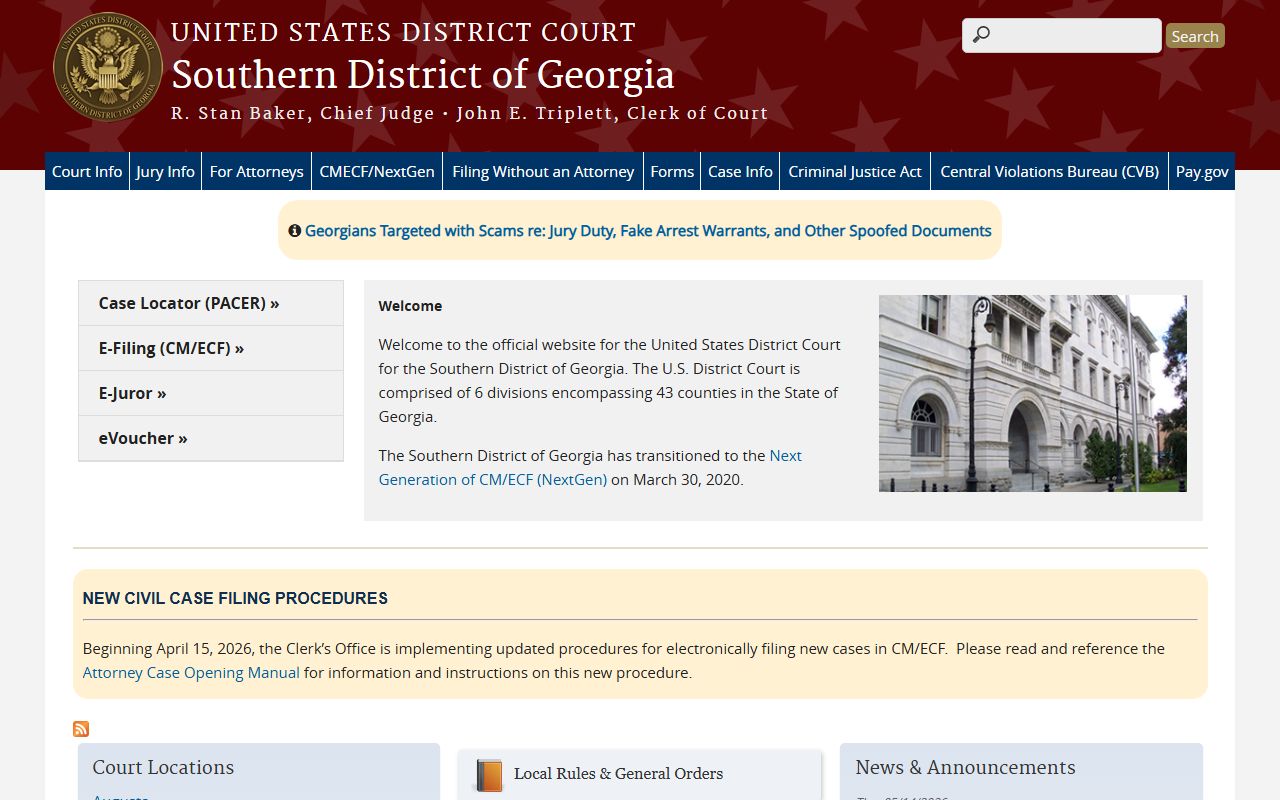Telfair County inmate search federal district court distinction